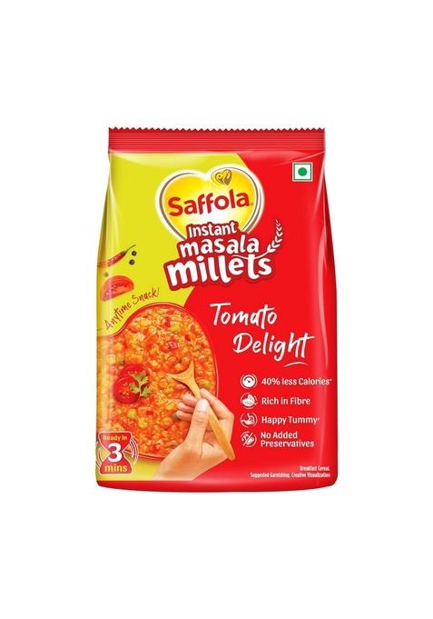 Saffola Masala Millets Tomato Delight| Lower In Calories, Rich In Fibre | Yummy Millets For Happy Tummy, 225G