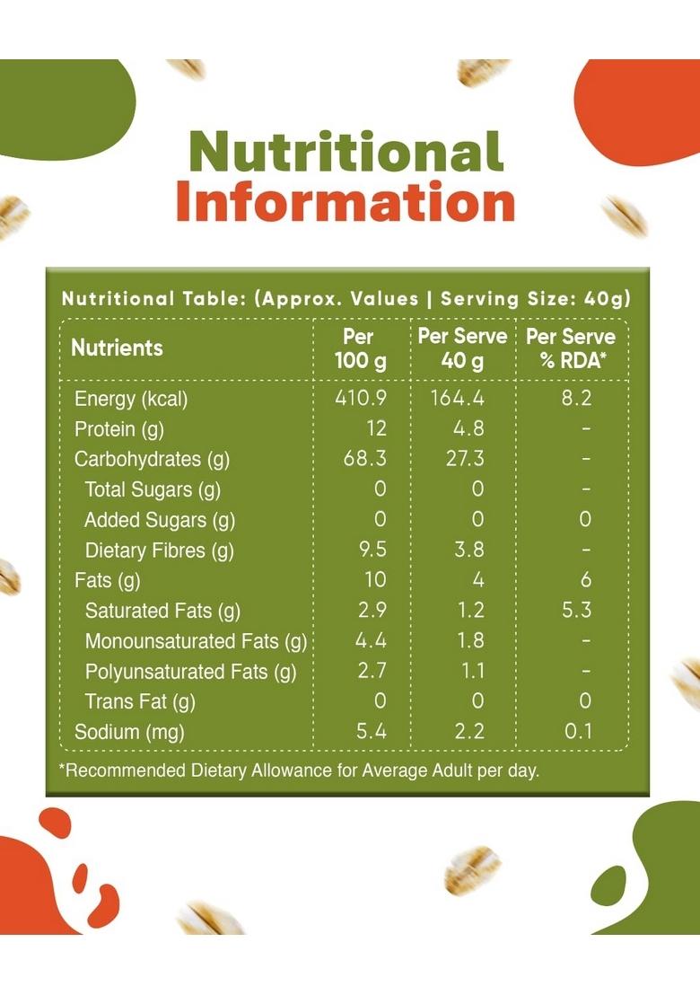 True Elements Rolled Oats 500G