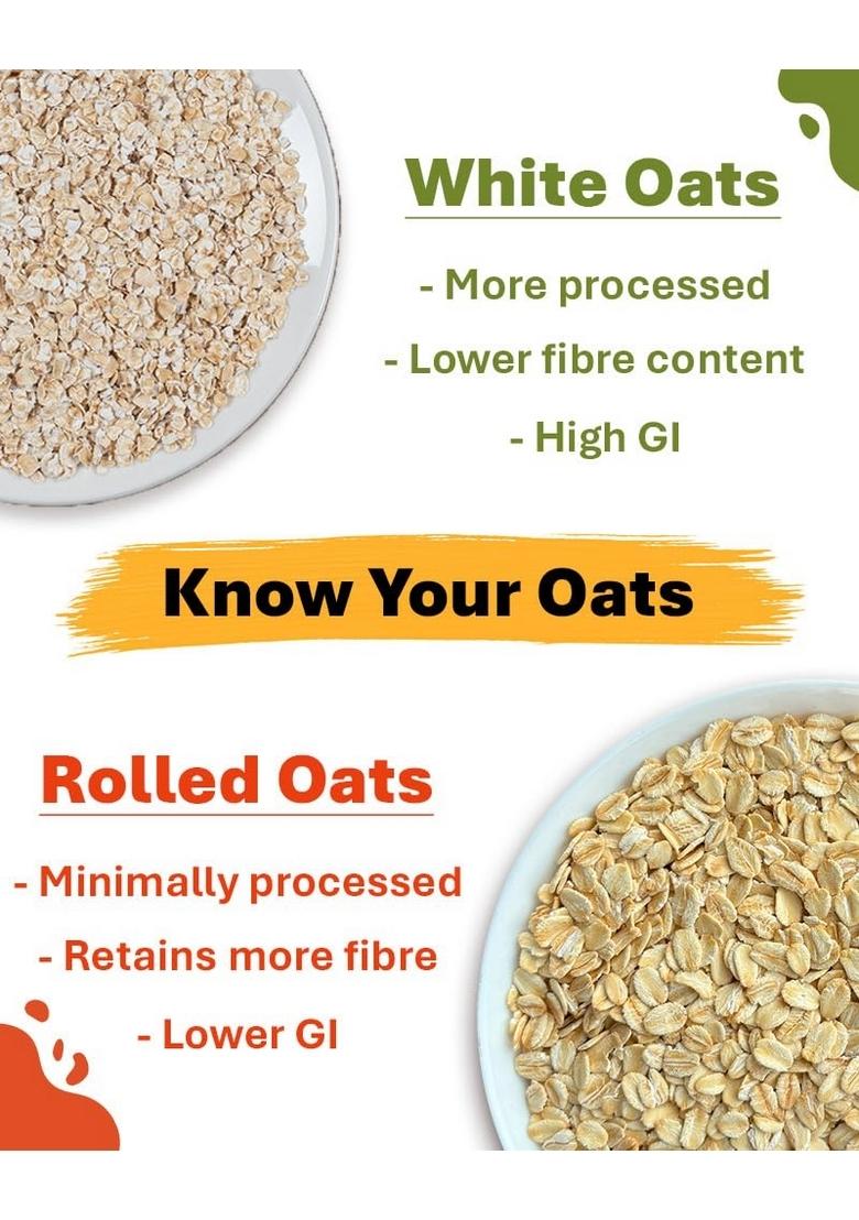 True Elements Rolled Oats 500G