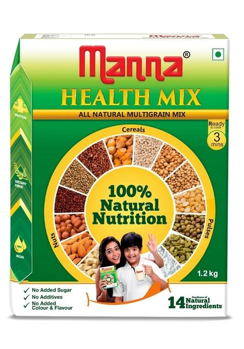 Manna Health Mix 1.2Kg, All Natural Kids Nutrition Drink, With 14 Ingredients, Zero Sugar. 100% Natural Nutrition