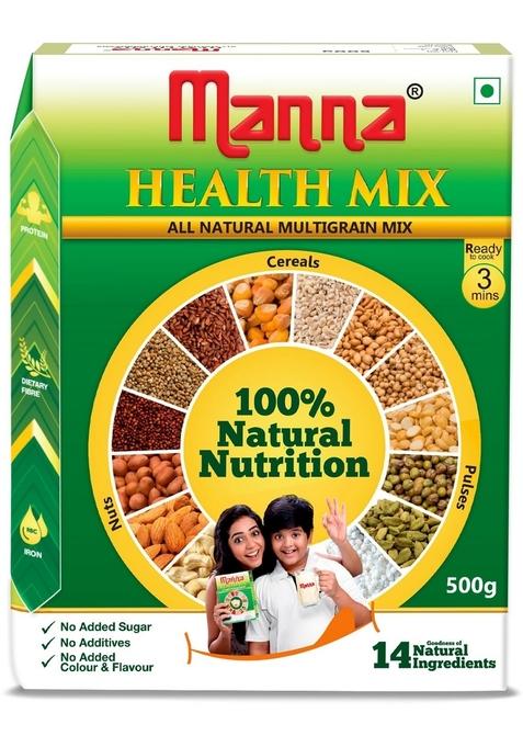 Manna Health Mix 675G, All Natural Kids Nutrition Drink, With 14 Ingredients, Zero Sugar. 100% Natural Nutrition