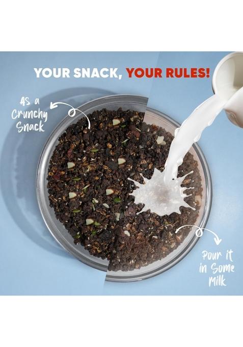 Dc Doctors Choice High Protein Multigrain Muesli|22 Gm Protein|No Maida|No Palm Oil|Jaggery Sweetened Fiber-Rich|Preservative-Free|Healthy Crunchy Treat|750 Gram|Chocolate|1 Count