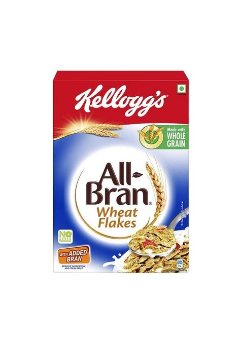 Kellogg'S All Bran Wheat Flakes 440G | Made With Whole Grain, 7 Essential Vitamins And Iron | High In Protein & Fibre | Breakfast Cereal