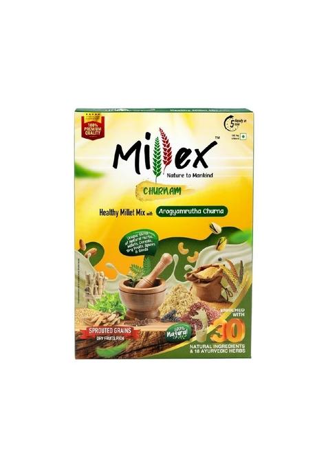 Millex Millet Healthy Mix With Churnam 800G| 30 Natural Nutrition And 18 Herbal Churna Ingredients | Sprouted Cereals,Nuts, & Pulses |No Sugar Organic Multigrain Nutrition Drink | |Porridge Mix