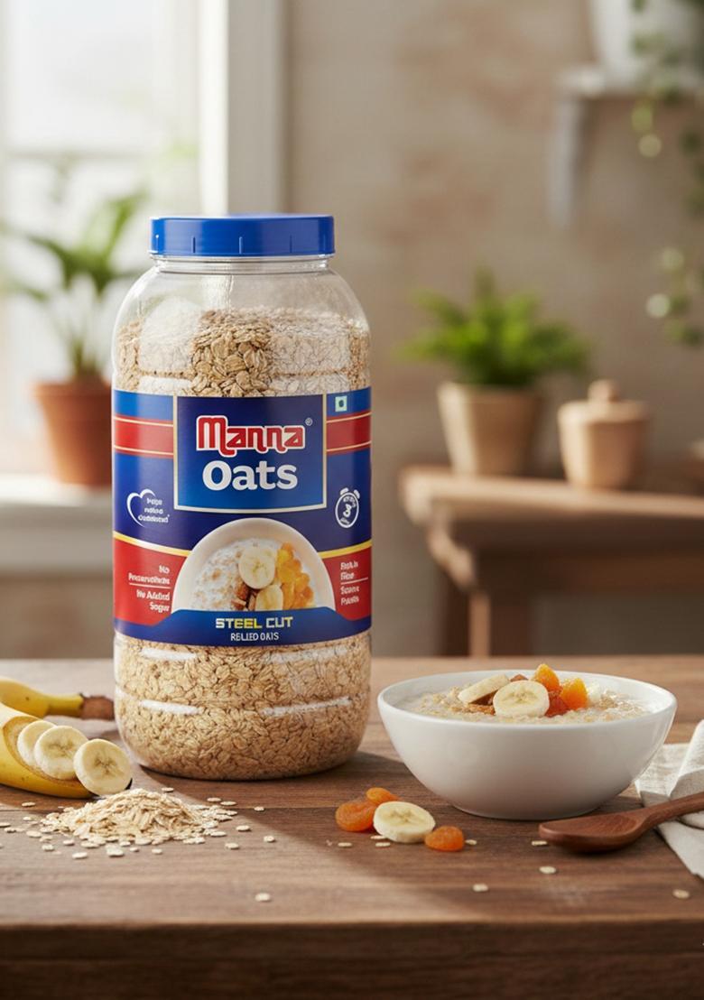 Manna Instant Oats 1Kg Jar