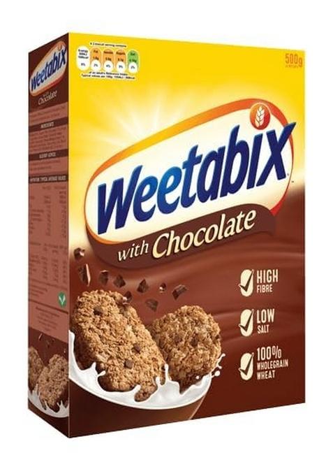 Weetabixx Chocolate Flavoured Wholegrain Wheat Cereal, High In Fibre, Low In Salt, 500G (From Uk)