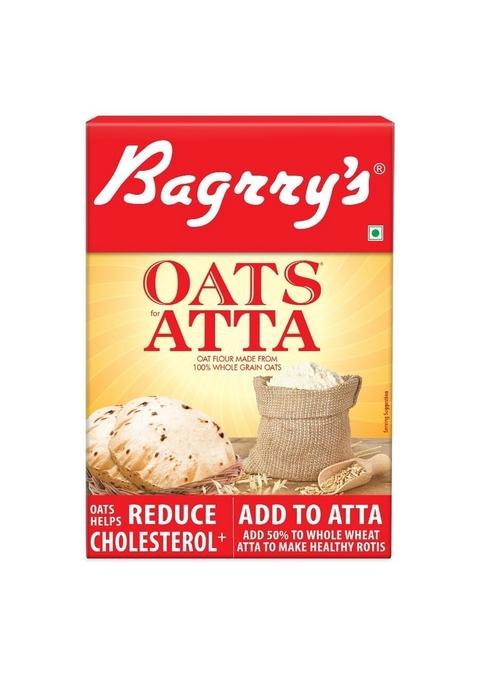Bagrry'S Oats Atta 500Gm Box | High In Protein & Fibre | Helps Manage Weight & Reduce Cholesterol | Non Gmo | Healthy Oats Atta |100% Whole Grain Oats Atta