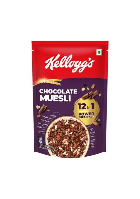 Kellogg'S Chocolate Muesli 450G | 12-In-1 Power Breakfast | India S No. 1 Muesli | Multigrain Breakfast Cereal