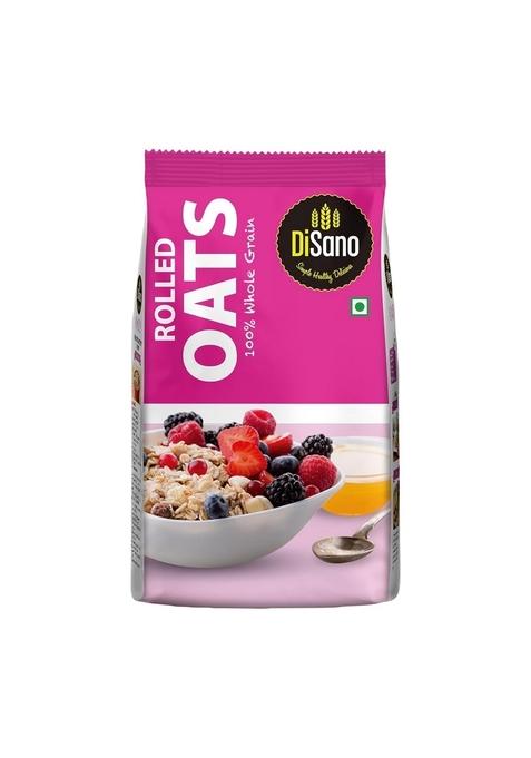 Disano Rolled Jumbo Oats, 1Kg, Wholegrain Oats, High In Protein And Fiber, 100% Natural & Gluten Free, Ready In 3 Minutes, Preservative Free