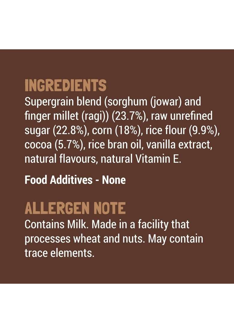 Slurrp Farm Choco Crunch Chocolate Cereal | No Maida, No Refined Sugar, No Added Colour | Ragi Stars And Moons | Healthy Breakfast For Kids | 400 G - Indya