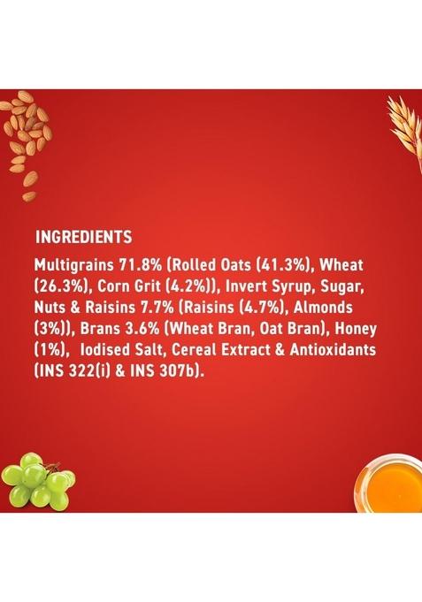 Bagrry’S Crunchy Muesli – 1Kg Jar | 83% Multigrain, Brans, Almonds, Raisins & Honey | 40% Fibre Rich Oats | High Fibre And Protein Breakfast Cereal | No Added Preservatives | Non-Gmo Oats | 100% Natural | Trans Fat & Cholesterol Free