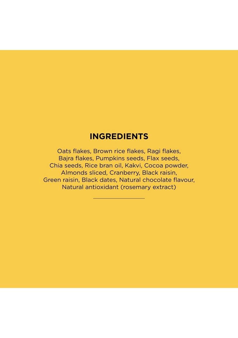 Froods Chocolate Granola 220G | Made With Millets | High Fibre | Vegan & Gluten Free | No Refined Sugar | Rich In Superfoods | Gut-Healthy Energy Breakfast Cereal (Pack Of 1)