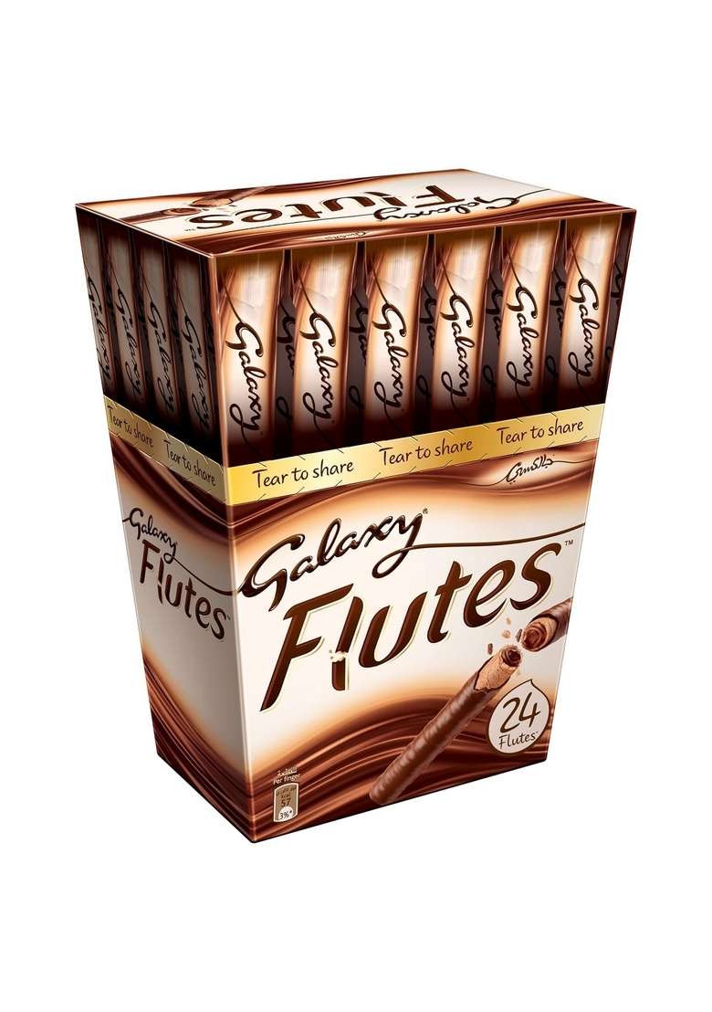 Galaxy Flutes Chocolate Cream With Crispy Waffer 24 X 11.5Gm - Indya