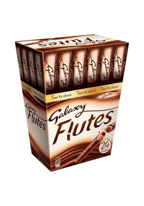 Galaxy Flutes Chocolate Cream With Crispy Waffer 24 X 11.5Gm