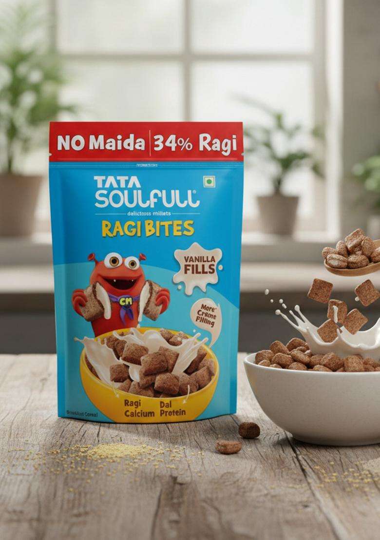 Tata Soulfull Ragi Bites Vanilla Fills, 250G - Indya