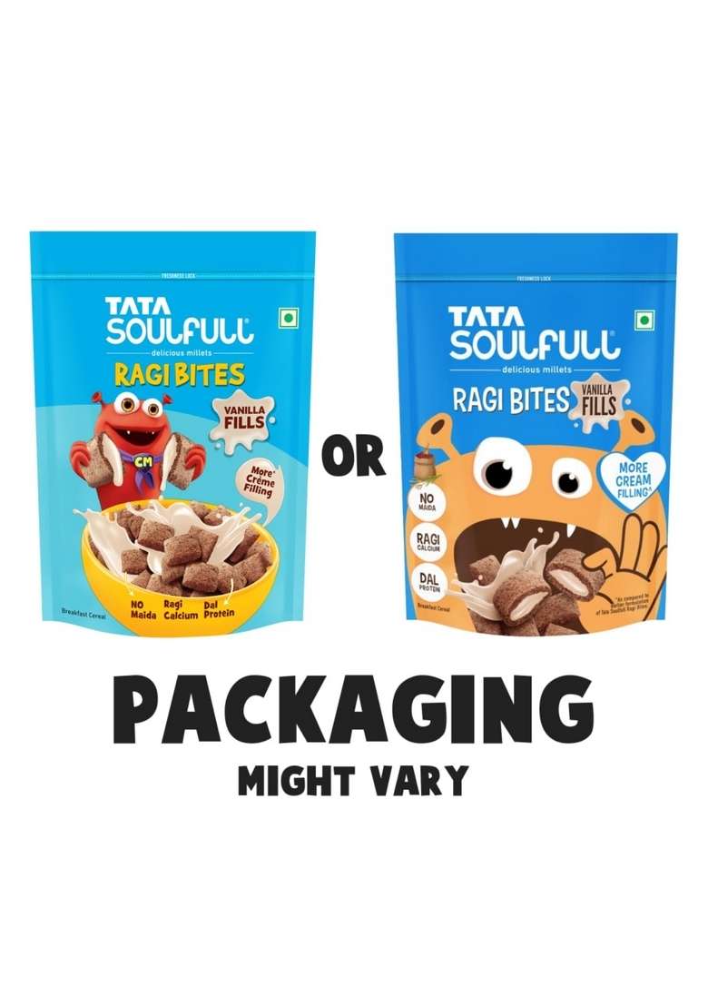 Tata Soulfull Ragi Bites Vanilla Fills, 250G - Indya