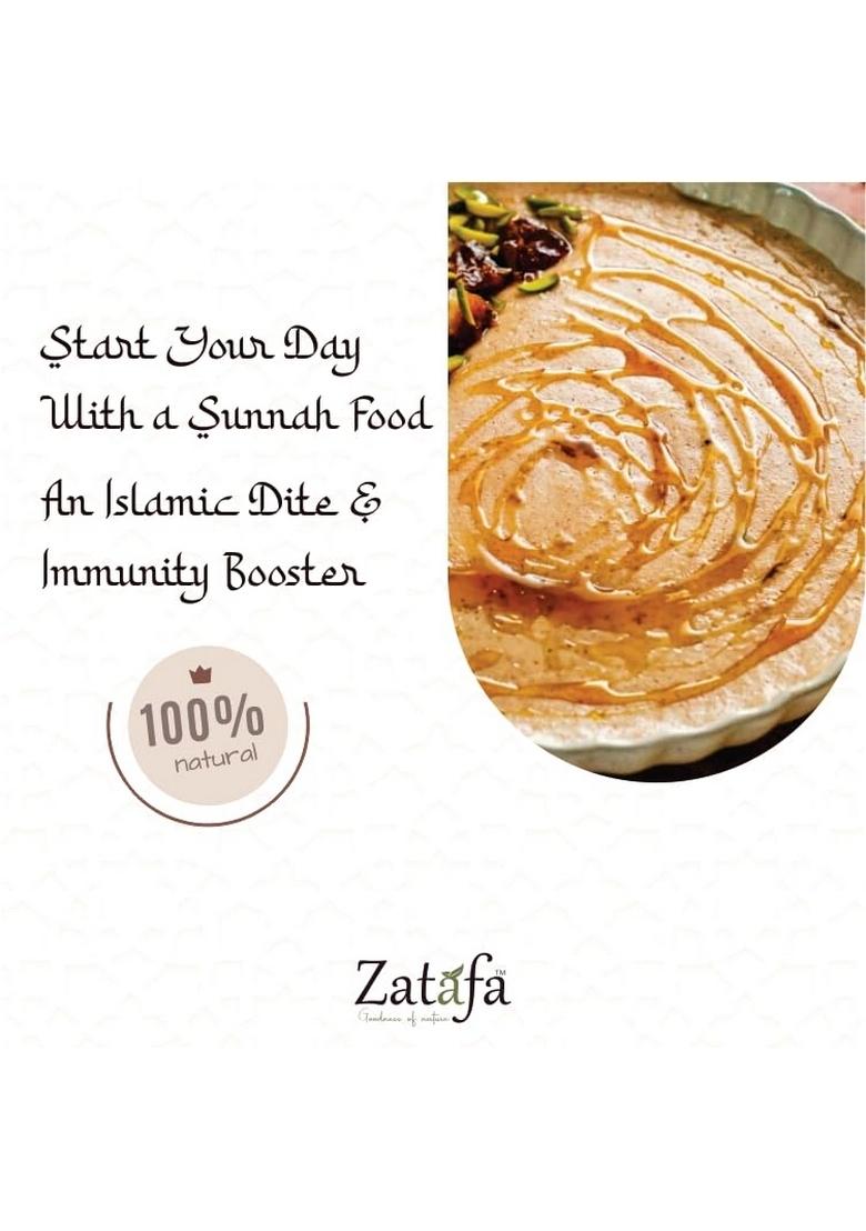 Zatafa Talbina With Dry Fruits | Healthy Breakfast Cereal | Barley Dry Fruits Mix | Talbina/Talbeena Sunnah Food | Nutrient-Rich, Natural & Delicious Breakfast Option