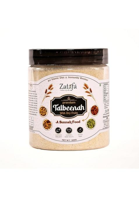 Zatafa Talbina With Dry Fruits | Healthy Breakfast Cereal | Barley Dry Fruits Mix | Talbina/Talbeena Sunnah Food | Nutrient-Rich, Natural & Delicious Breakfast Option