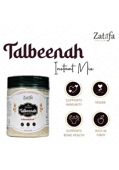 Zatafa Talbina With Dry Fruits | Healthy Breakfast Cereal | Barley Dry Fruits Mix | Talbina/Talbeena Sunnah Food | Nutrient-Rich, Natural & Delicious Breakfast Option
