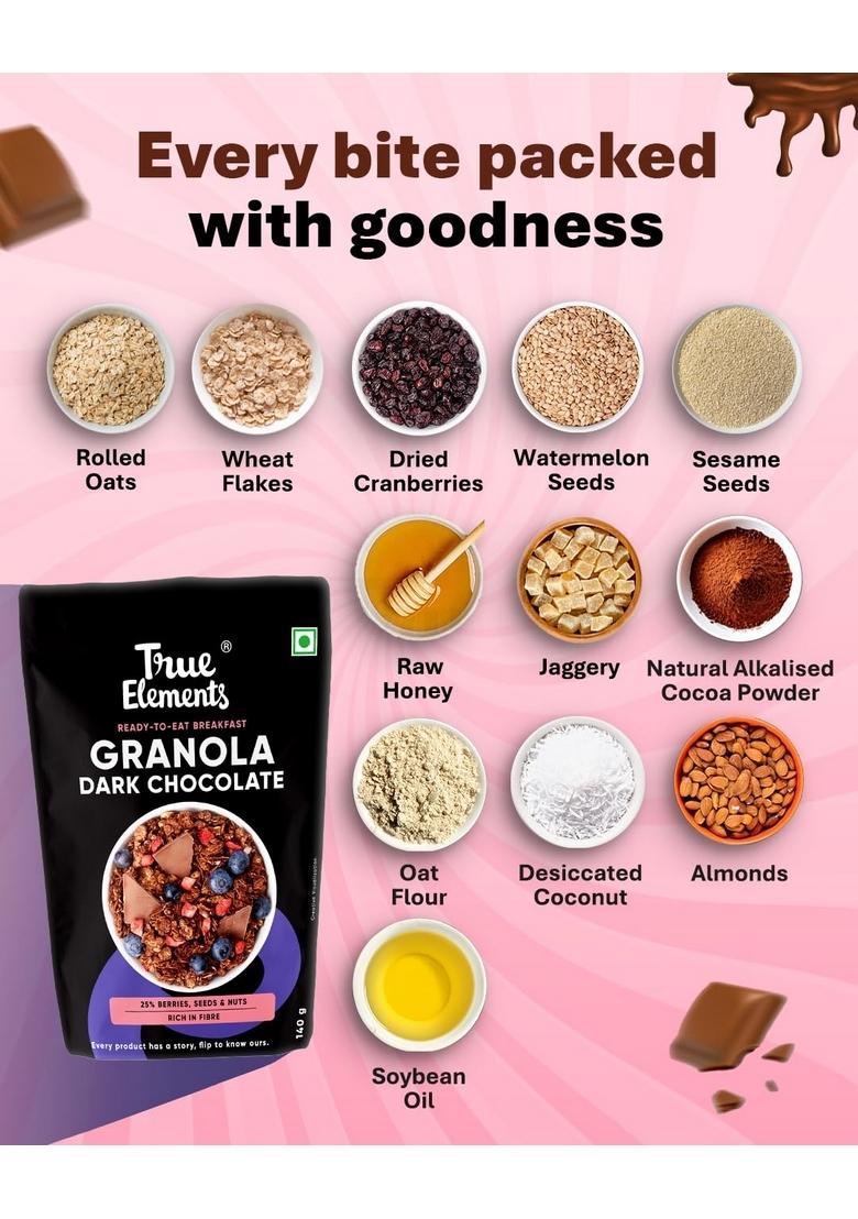 True Elements Granola Dark Chocolate 400G