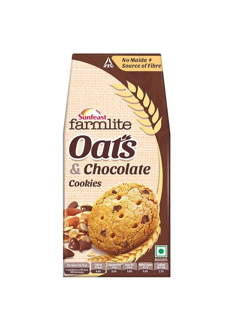 Sunfeast Farmlite Oats With Chocolate, 150Grams - Indya