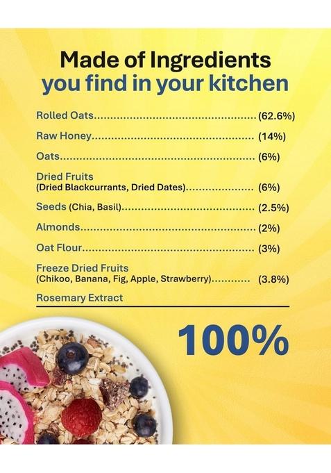 True Elements Whole Oatmeal 1Kg