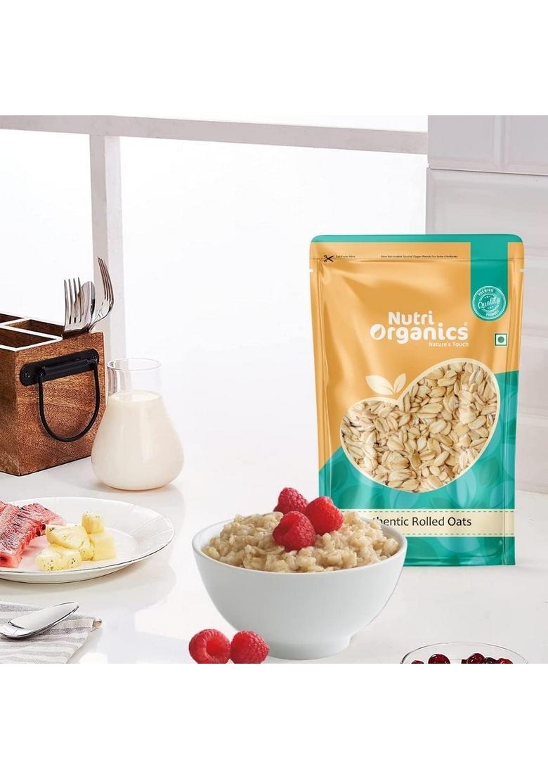 Nutriorganics Rolled Oats 1 Kg