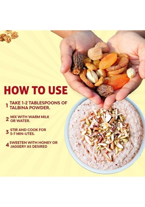 My Herbal Remedies Talbina | 500G | Nutritious Barley-Based Islamic Breakfast | Rich In Fiber, Protein & Essential Nutrients | Ideal For Kids & Adults,Cardamom