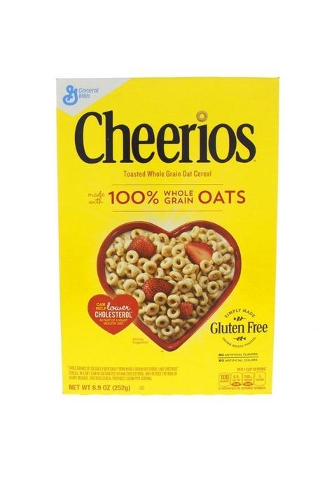 General Mills Cheerios Toasted Whole Grain Oat Cereal, 252G - Mills