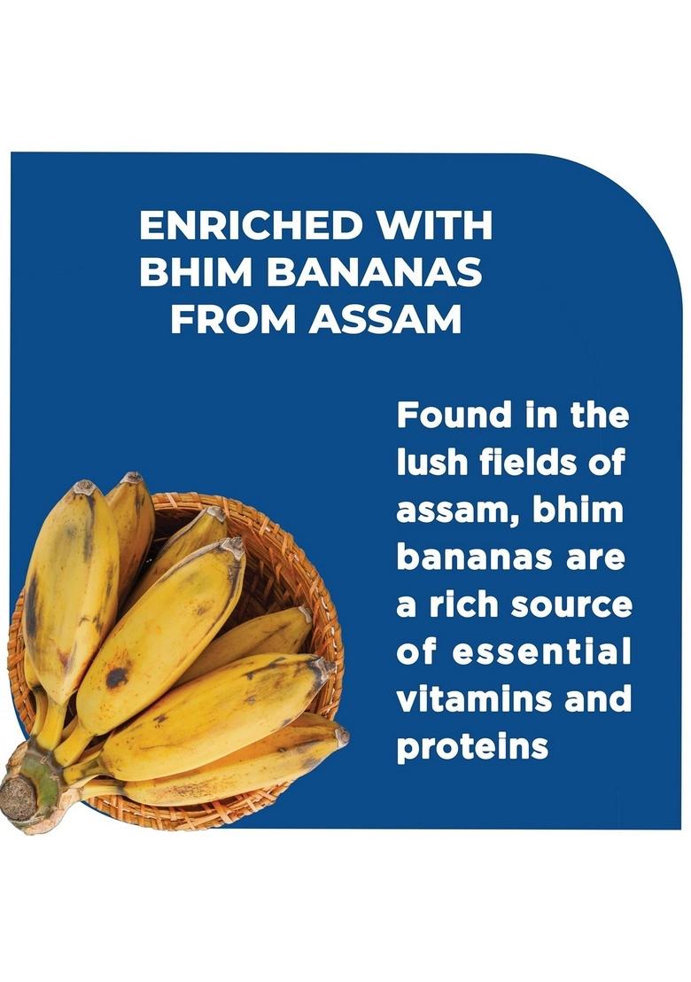 Protogrow Fitbhim Ready To Eat Jaggery Oats For Breakfast 300G | Enriched With Bhim Banana High In Protein & Fiber | Ideal For Kids (3+ Years) & Adults | Supports Weight Management & Heart Health