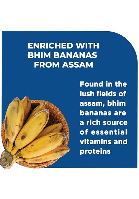 Protogrow Fitbhim Ready To Eat Jaggery Oats For Breakfast 300G | Enriched With Bhim Banana High In Protein & Fiber | Ideal For Kids (3+ Years) & Adults | Supports Weight Management & Heart Health