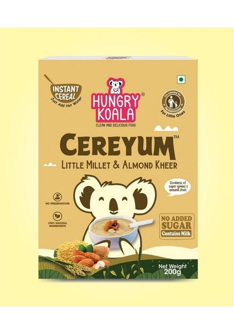 Hungry Koala Little Millet & Almond Kheer, Instant Cereal With Sprouted Millet, Dates, Travel Friendly