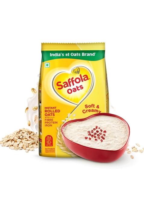 Saffola Oats | 1Kg | Instant Rolled |Soft & Creamy |Power Of Protein, Iron & Fibre | Nutritious Grain