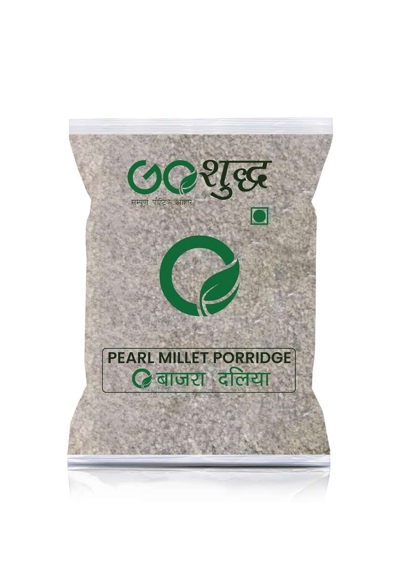 Goshudh Bajra Daliya (Pearl Millet Porridge)| 500Gm Packing| With Omega-3 Fats| Whole Grain| For Weight Loss & Digestive Health| Rich In Nutrients & Fibre - Indya