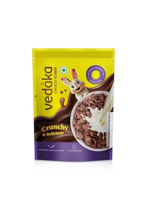 Amazon Brand - Vedaka Choco Flakes 1.2Kg | Irresistible Chocolate Flavor | Crunchy And Delicious | High In Fiber | No Added Preservatives