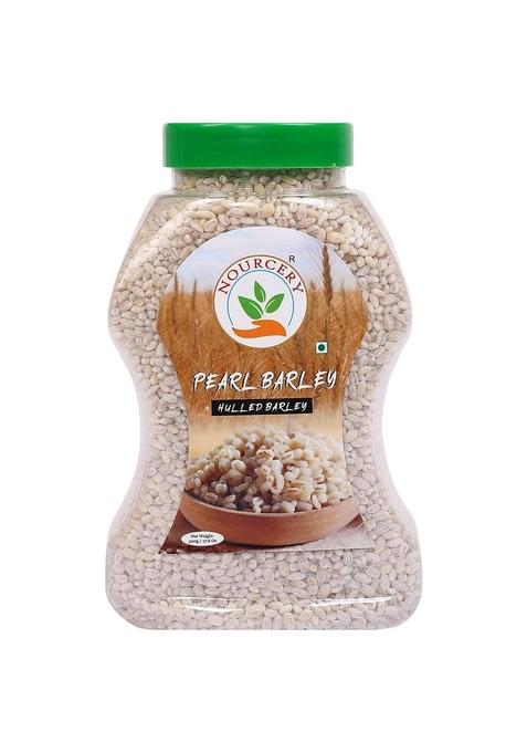 Nourcery Pearl Barley, 500G (Hulled Barley) | High Fiber Jau | Low Glycemic Index | Raw Barley Grain | Healthy By Nature | Cooks Like Rice | Ideal For Risottos & Soups | Naturally Gluten Free