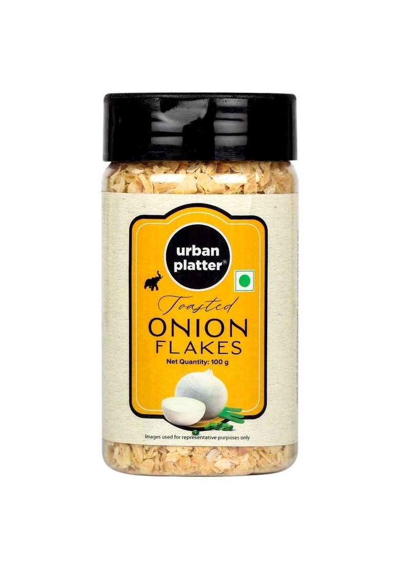 Urban Platter Toasted Onion Flakes, 80G - Indya