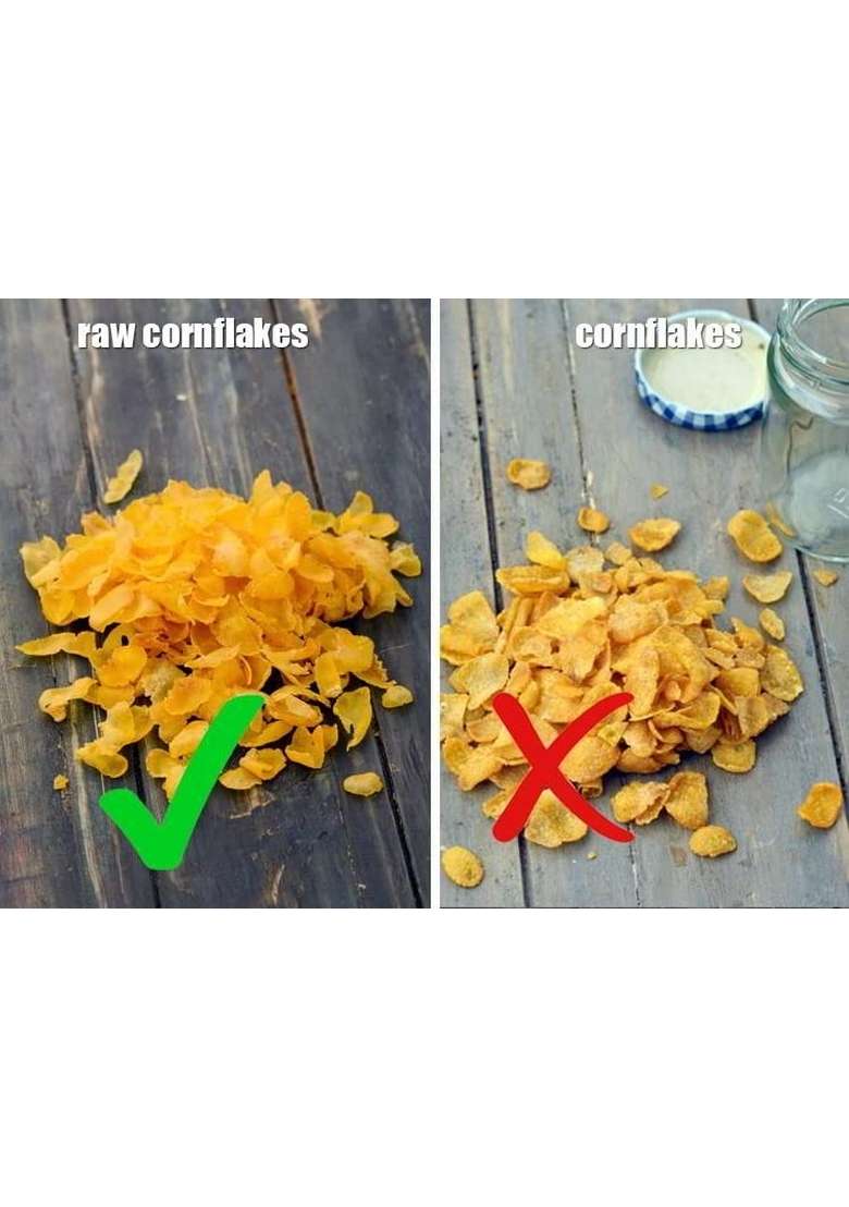 Shyamira Foods Raw Cornflakes For Frying | Maize Poha For Fry | Makai (Makki) Poha For Namkeen Chivda | Snacks For Breakfast, Diet, Baby, Kids | 800G - Indya