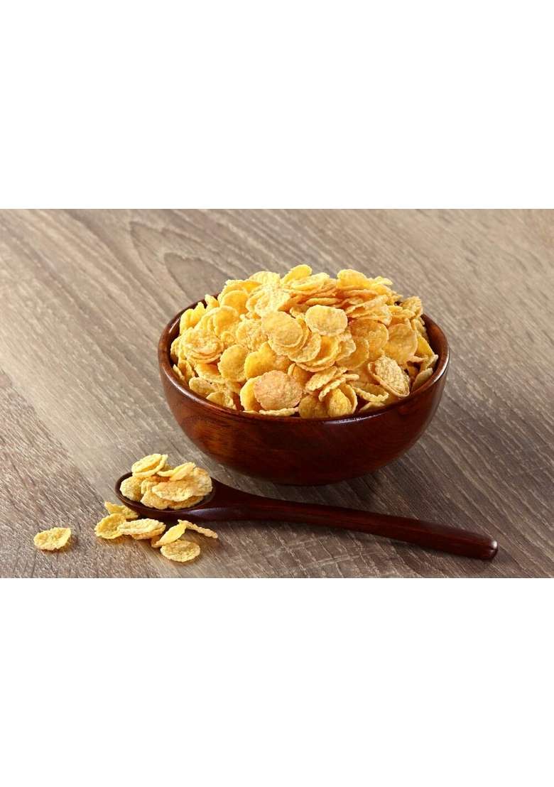 Shyamira Foods Raw Cornflakes For Frying | Maize Poha For Fry | Makai (Makki) Poha For Namkeen Chivda | Snacks For Breakfast, Diet, Baby, Kids | 800G - Indya