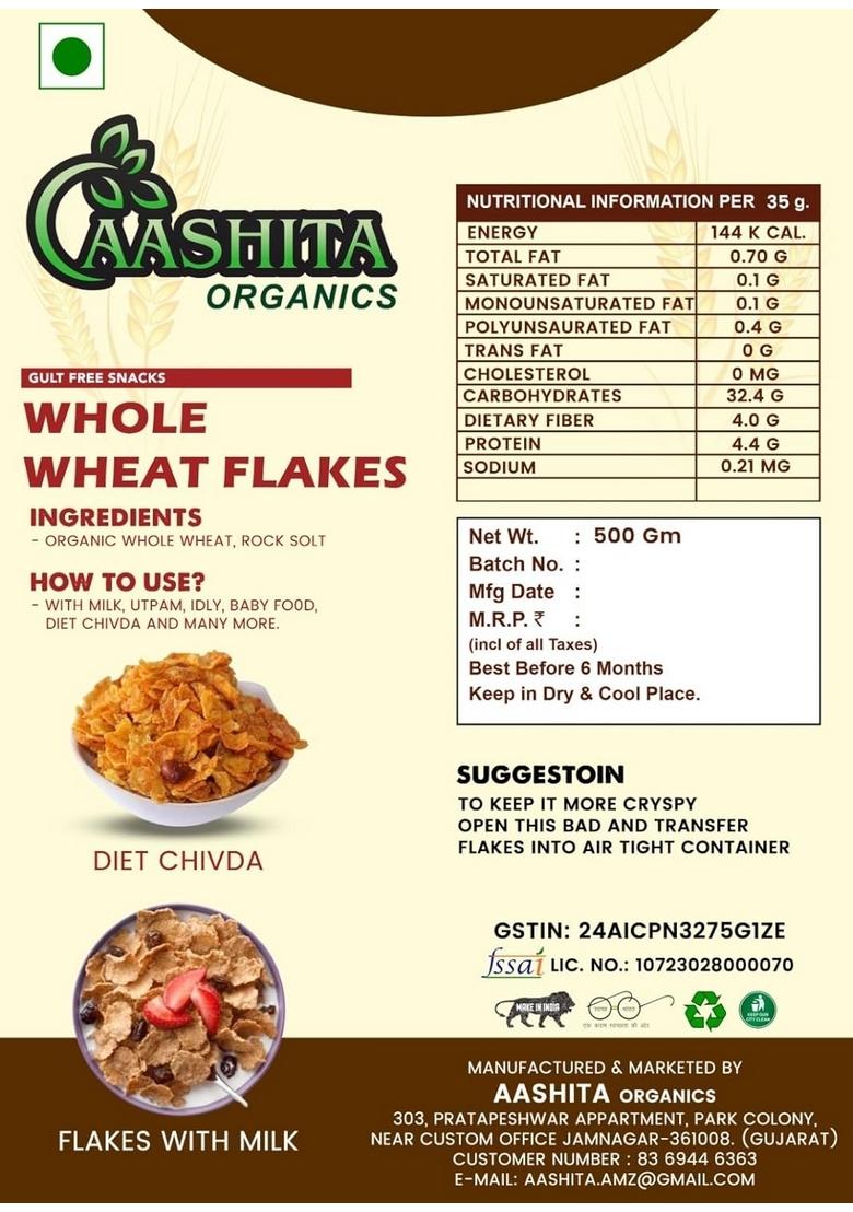 Aashita Organics Wheat Flakes