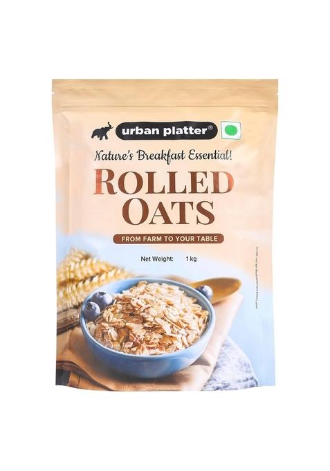 Urban Platter Rolled Oats, 1Kg (100% Whole Grain | High-Fibre | High-Protein)