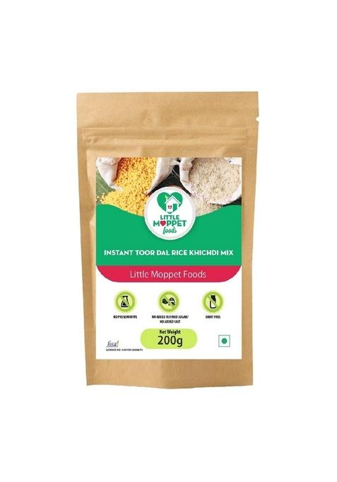 Little Moppet Foods – Instant Toordal Rice Khichdi Mix 200G | No Additives And Preservatives | Free From Added Salt And Sugar | Made With Rice And Toordal