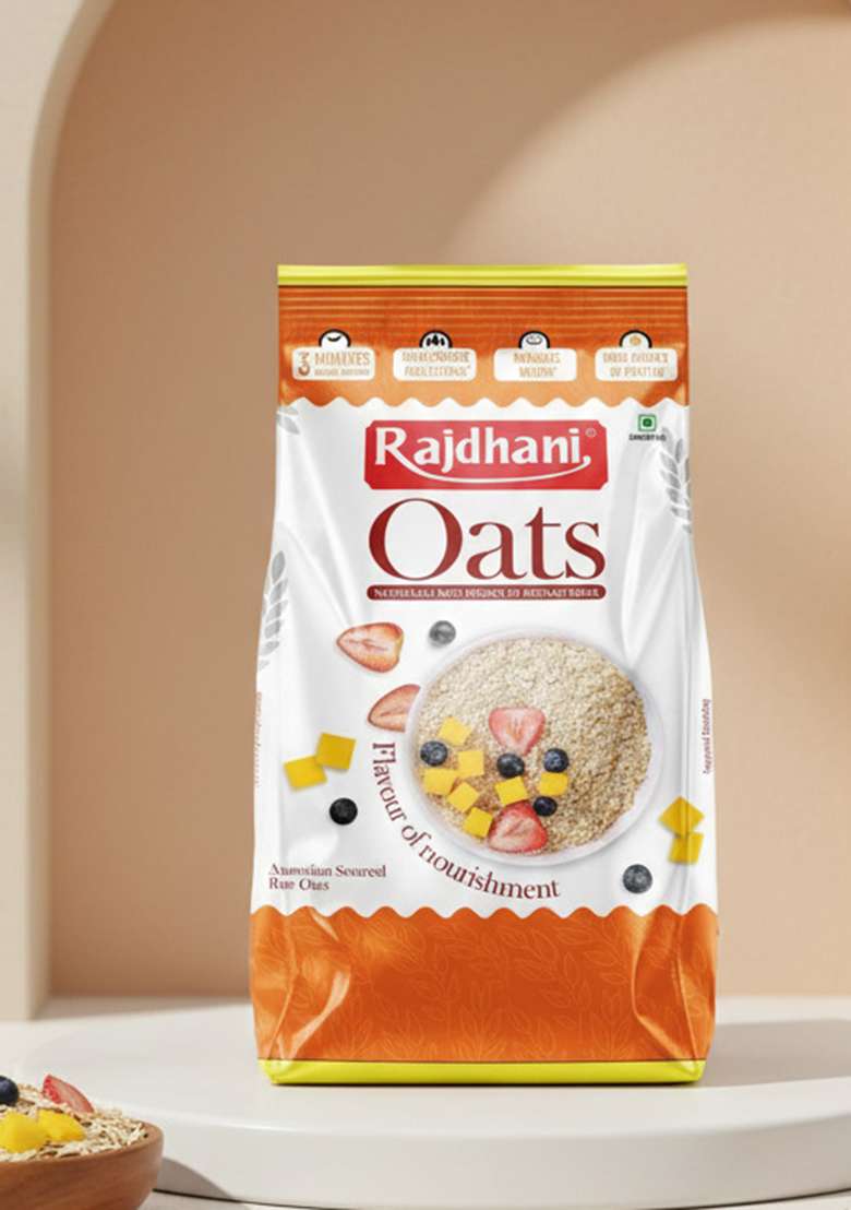 Rajdhani Oats (Pack Of 2, 400Gm) - Indya