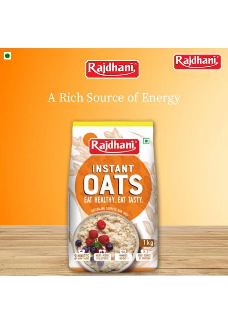 Rajdhani Oats (Pack Of 2, 400Gm) - Indya