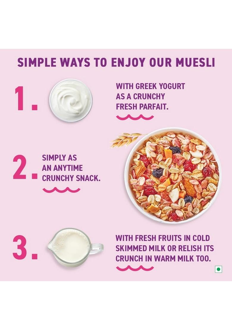 Bagrry'S Crunchy Fruit & Nut Muesli With 30% Fruits & Nuts