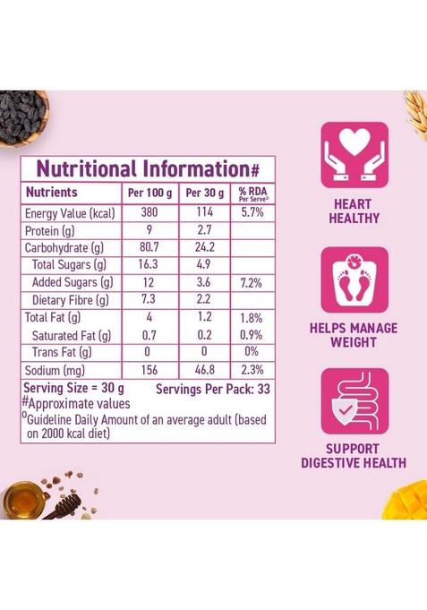 Bagrry'S Crunchy Fruit & Nut Muesli With 30% Fruits & Nuts