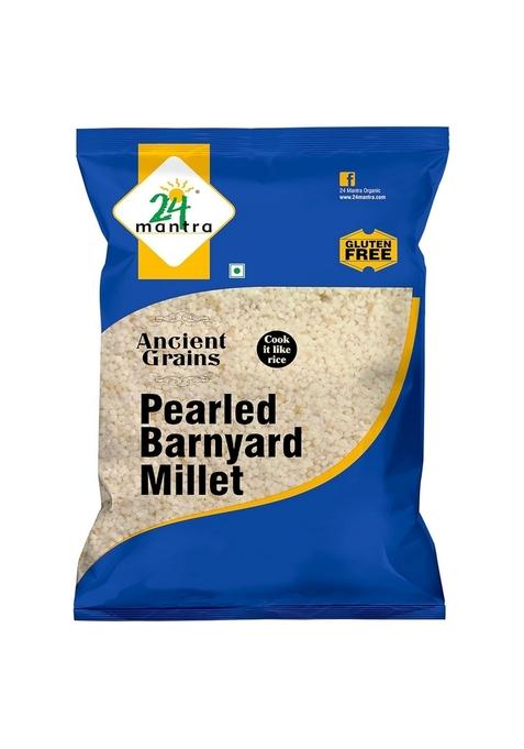 24 Mantra Organic Unpolished Millets Barnyard Millets 1Kg | Goodness In Every Grain | Rice Replacement