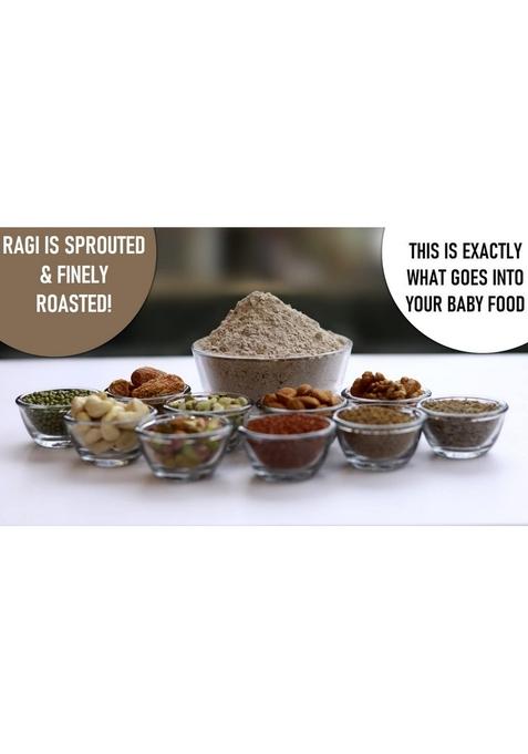 Healthy Panda Organic Sprouted Ragi Dry Fruit Porridge (400G) – Nutritious Sprouted Ragi Powder For Babies, Toddler Food, Baby Cereal For 6 Months+, Healthy Baby Food With Dry Fruits, Ideal For Growth, Development, And Easy Digestion.