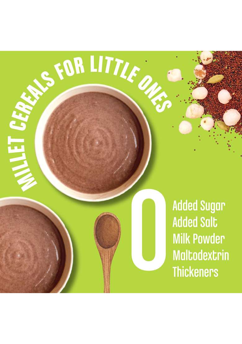 Early Foods - Sprouted Ragi & Makhana Porridge Mix, 200G| Cereals For Kids - Indya