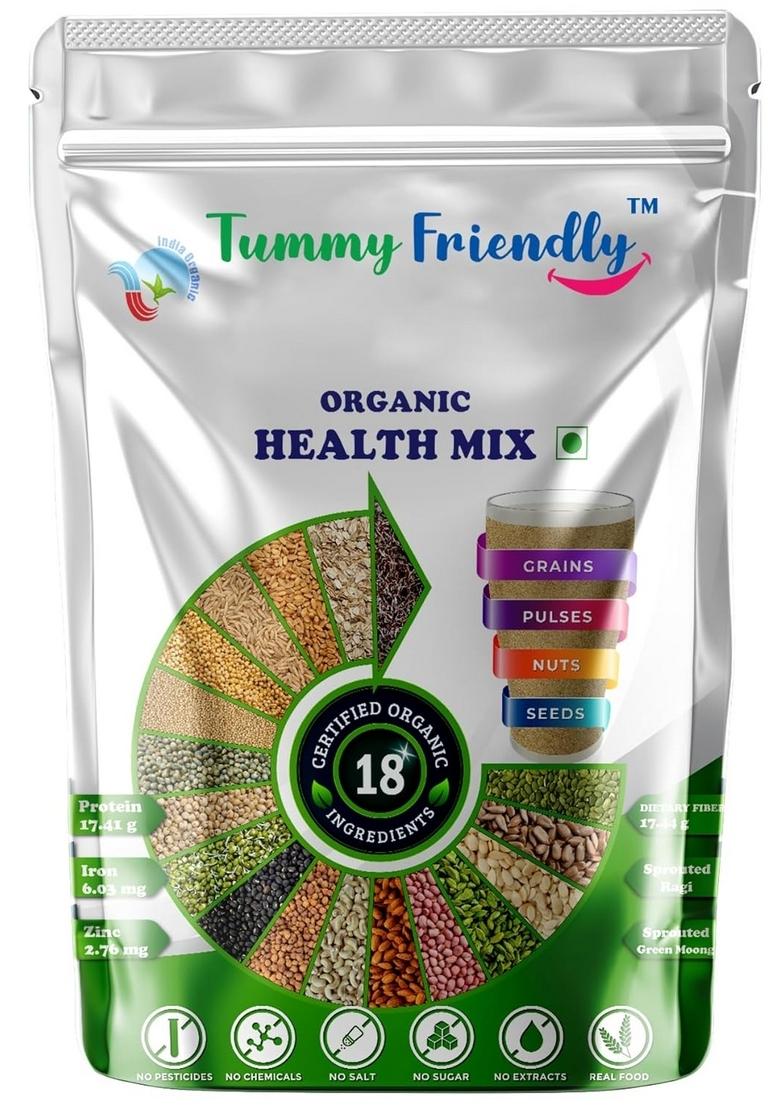 Tummyfriendly Foods Organic Health Mix Powder For Baby Kids 2 Year Old | Baby Food For 2+ Year Old | Maximum Nutrition From Real Food. Available In Trial Baby Pack. 800G